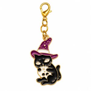 Cat Bite Skull Charm