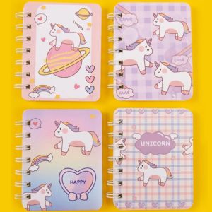 Cute Unicorn Notebooks (Set of 4)