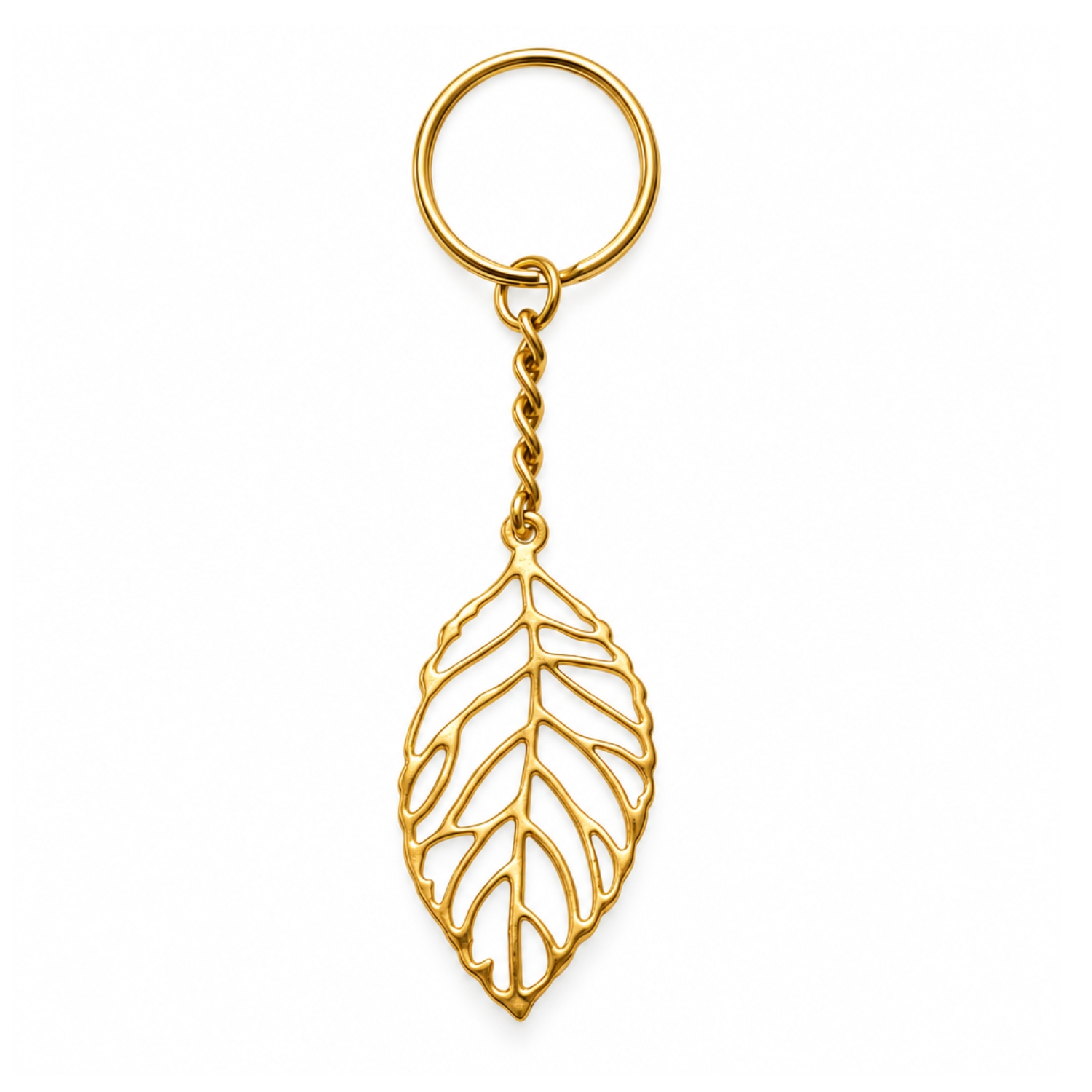 Golden Leaf Keychain