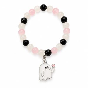 Ghost Heart with Charm (Large Beads)