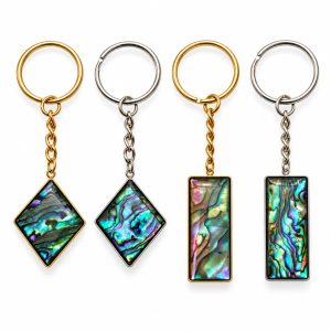 Natural Abalone Keychain