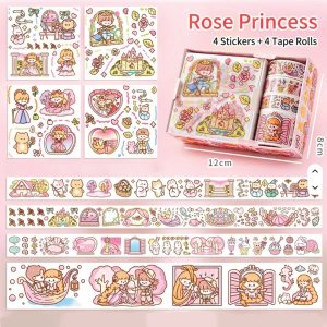 Rose Princess Washi Tape Sticker Set