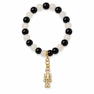 Boo Bracelet with Skeleton Charm