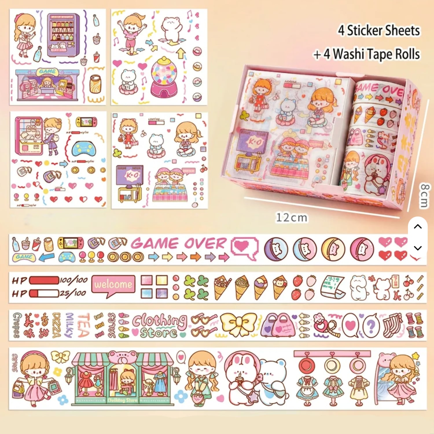 Weekend Outing Washi Tape Sticker Set